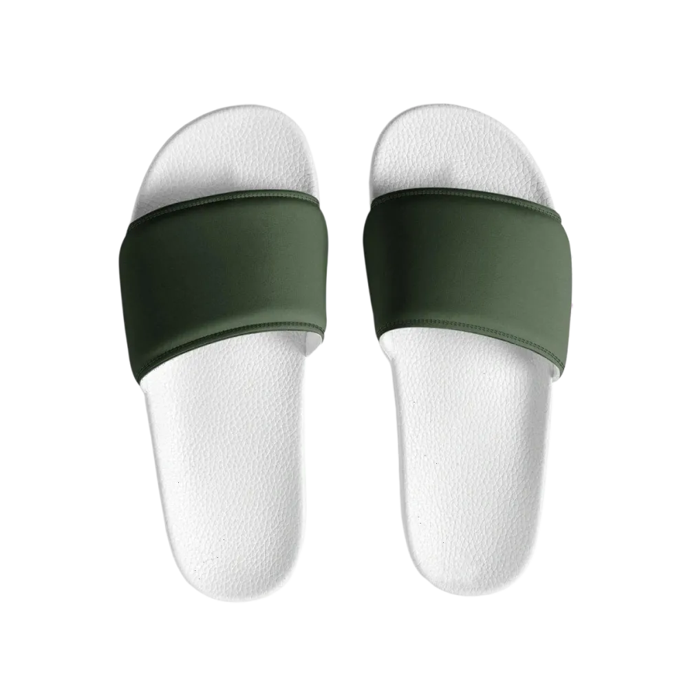 Damen- und Mädchen-Badeschlappen aus Kunstleder in Größe 36-44, bequemer Schuh für den Sommer, braune Badeschlappen von BUYATHOME24
