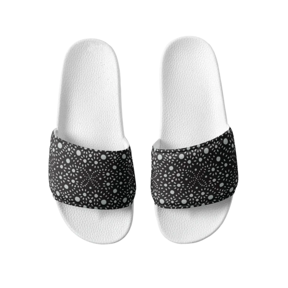 Damen- und Mädchen-Badeschlappen aus Kunstleder in Größe 36-44, bequemer Schuh für den Sommer.
