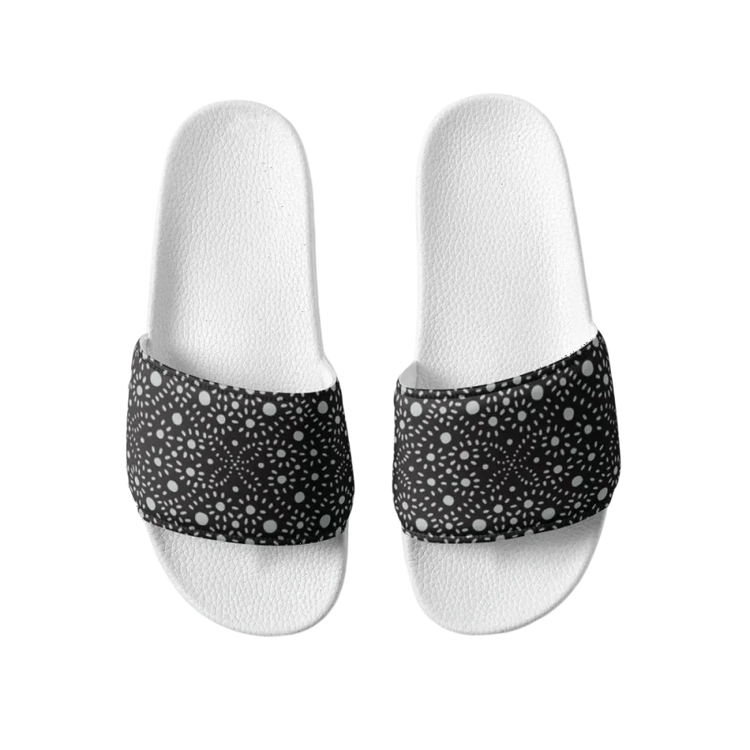 Damen- und Mädchen-Badeschlappen aus Kunstleder in Größe 36-44, bequemer Schuh für den Sommer.