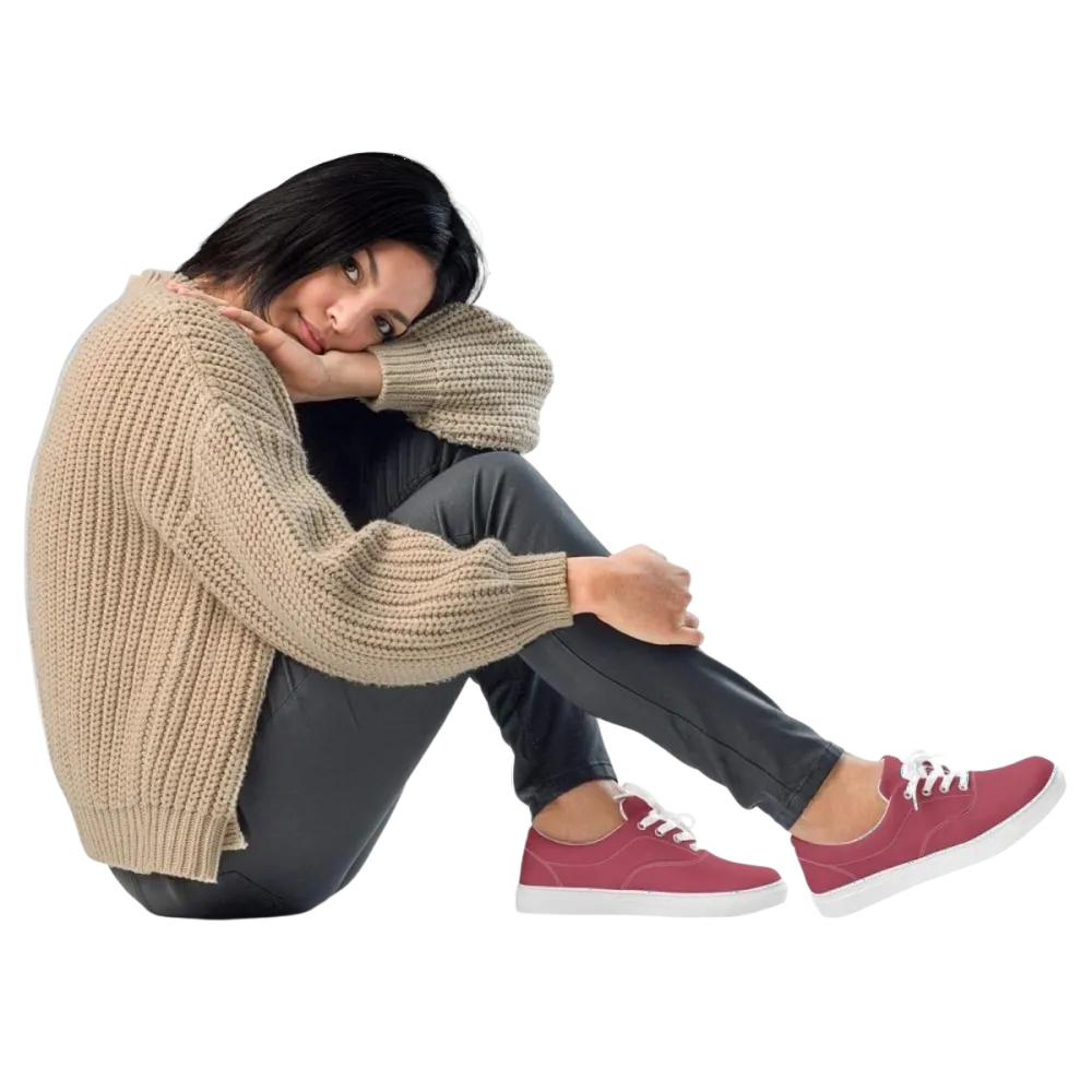 Damen- und Mädchenschuhe aus Canvas mit EVA-Sohlen in Größe 35-44, braune Damenschuhe von BUYATHOME24