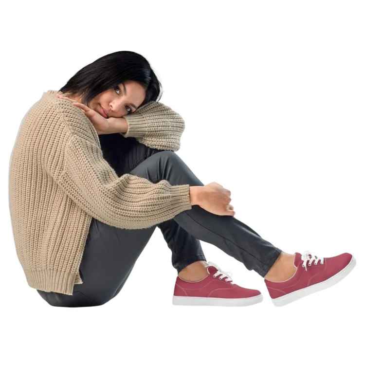 Damen- und Mädchenschuhe aus Canvas mit EVA-Sohlen in Größe 35-44, braune Damenschuhe von BUYATHOME24