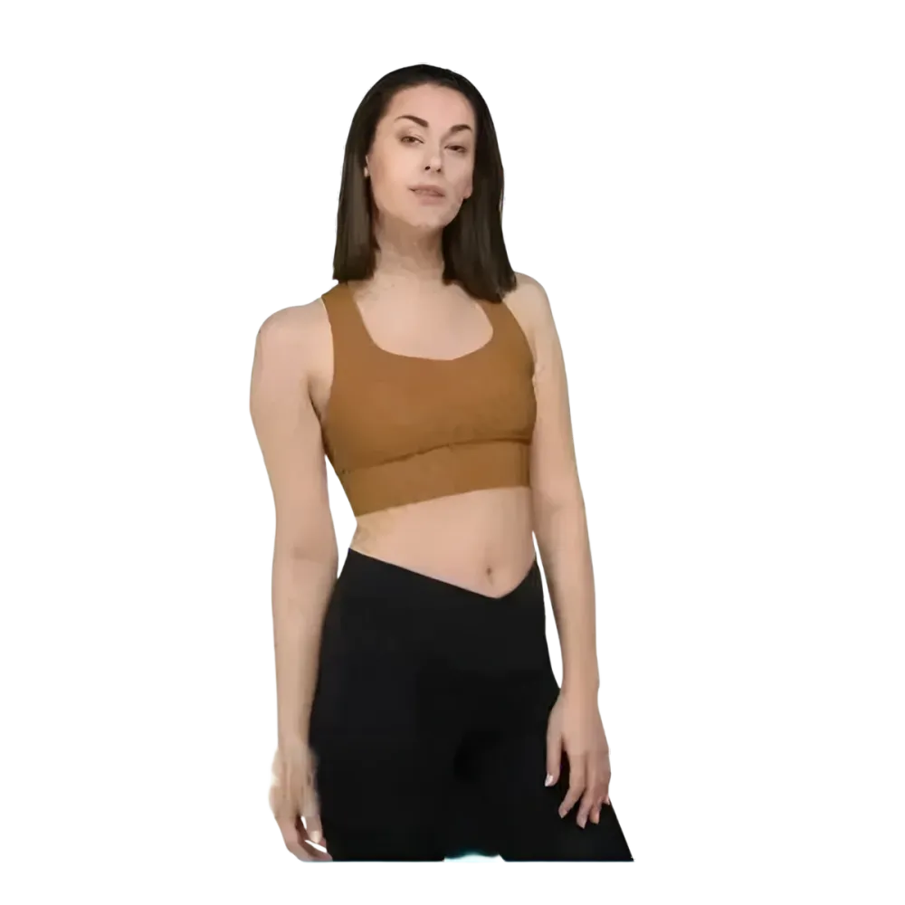 Damen Racerback Tank Top mit Polstern in XS bis 3XL, sportliche Damenbekleidung von BUYATHOME24, sportlicher Schnitt und Polster.
