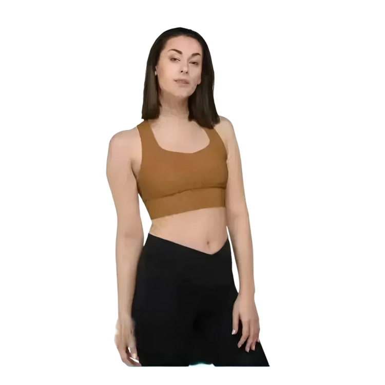 Damen Racerback Tank Top mit Polstern in XS bis 3XL, sportliche Damenbekleidung von BUYATHOME24, sportlicher Schnitt und Polster.
