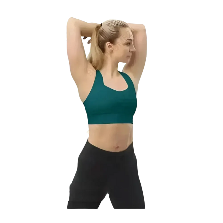 Damen Racerback Tank Crop Top mit Polstern in XS-3XL, Sportbekleidung von BUYATHOME24, sportliches Oberteil für Damen.