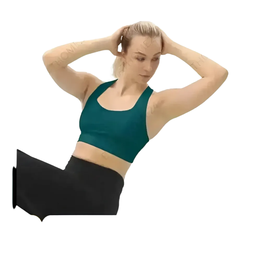 Damen Racerback Tank Crop Top mit Polstern in XS-3XL, Sportbekleidung von BUYATHOME24, sportlicher Schnitt, personalisierbar