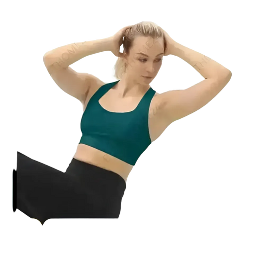 Damen Racerback Tank Crop Top mit Polstern in XS-3XL, Sportbekleidung von BUYATHOME24, sportlicher Schnitt, personalisierbar