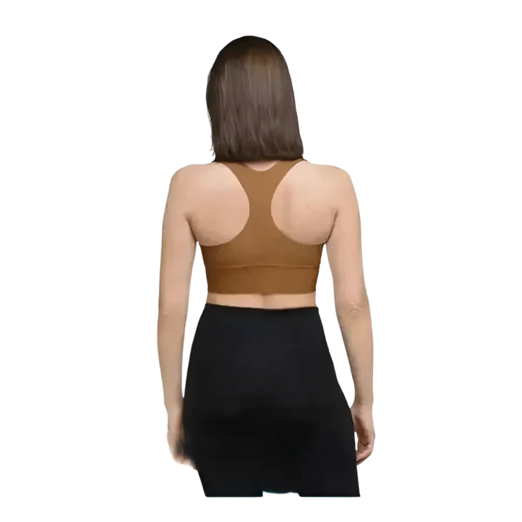 Damen Racerback Tank Crop Top mit Polstern, Sportbekleidung, in verschiedenen Größen, von BUYATHOME24, bequem und sportlich.