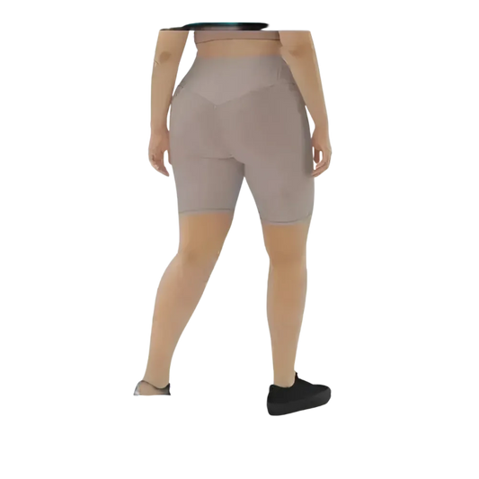 Damen Radlerhose von BUYATHOME24, hohe Taille, schnelltrocknend, in den Größen XS bis 3XL, sportliche Fitnessbekleidung