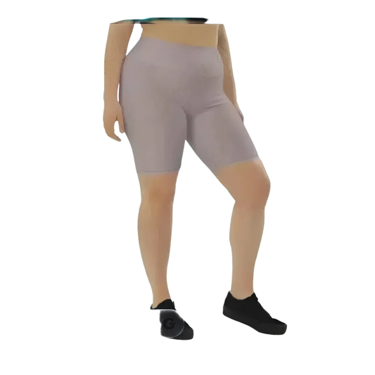 Damen Radlerhose von BUYATHOME24, hohe Taille, schnelltrocknendes Material, in den Größen XS bis 3XL, für Fitness und Freizeit
