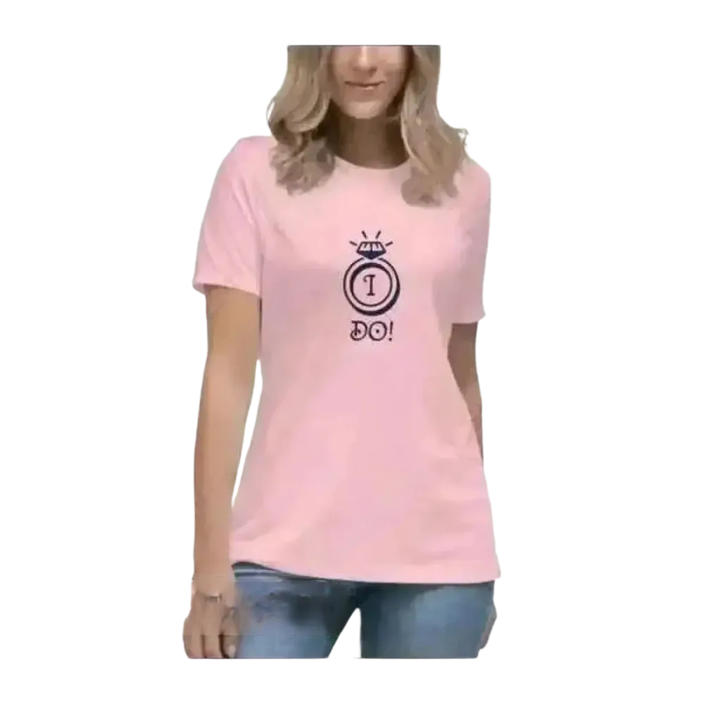 Grafik Damen T-Shirt aus Baumwolle von BUYATHOME24, kurzarm, stilbewusst, für Damen in S bis 3XL, bequeme Alltagsmode