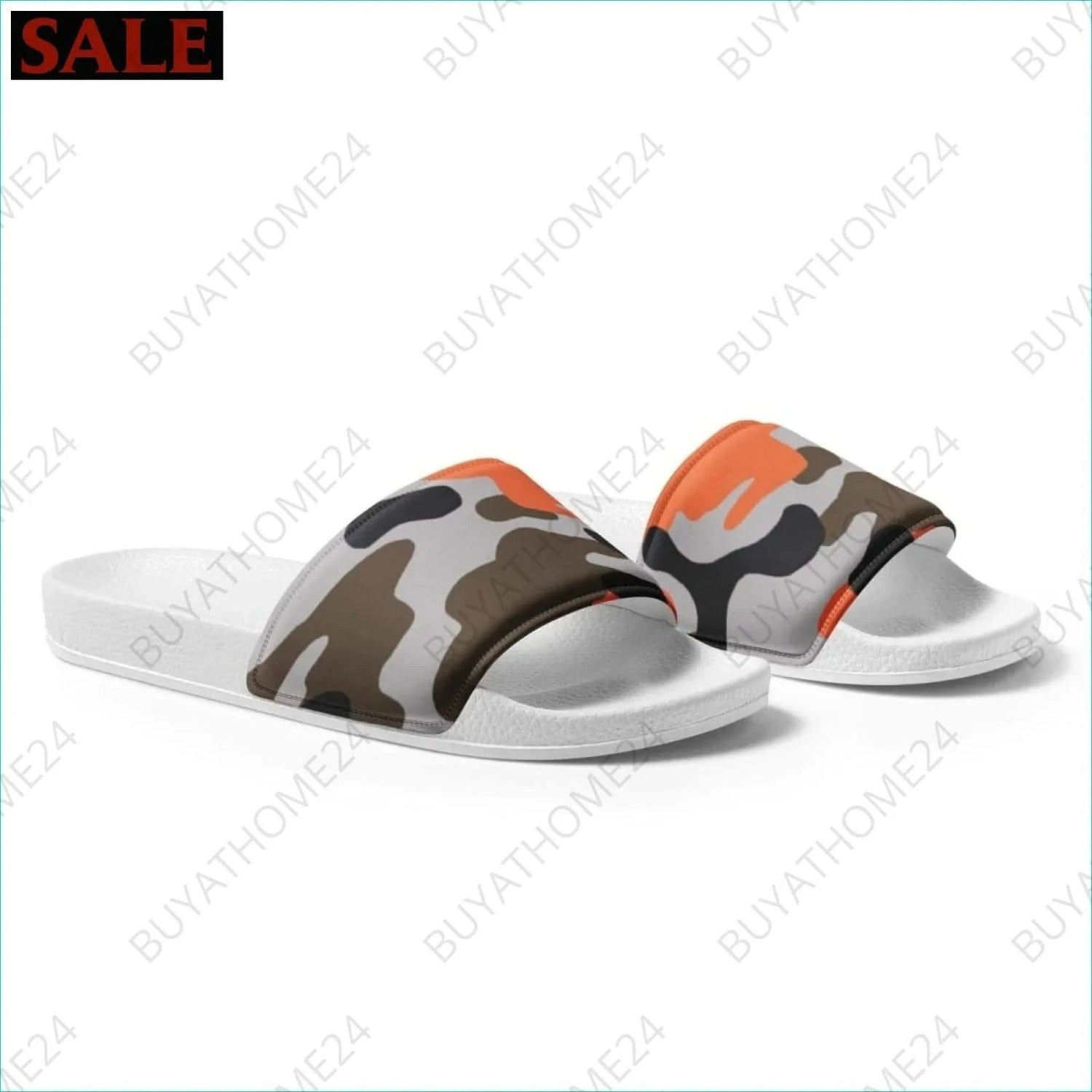 Damen Schlappen 36-44 - BUYATHOME24 - Kunstleder / Druck - GERMANY - Schlappen, SCHUHE