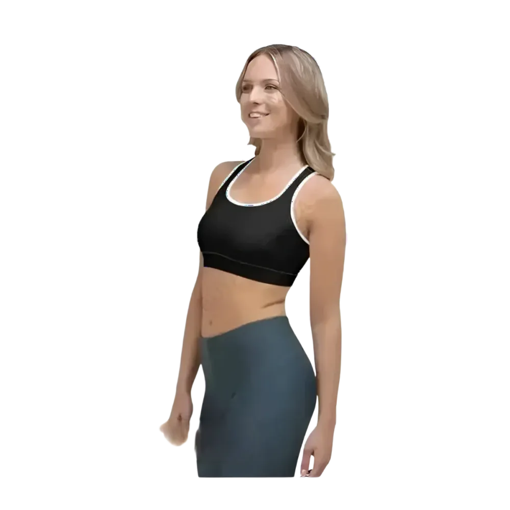 Damen Sport BH mit Polstern in XS bis 2XL, aus 4-Wege-Stretch, bequeme Sportbekleidung von BUYATHOME24.