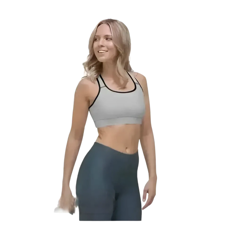Damen Sport-BH von BUYATHOME24 mit Polstern, Racerback und Netzfutter in den Größen XS bis 2XL, sportliche Sportbekleidung