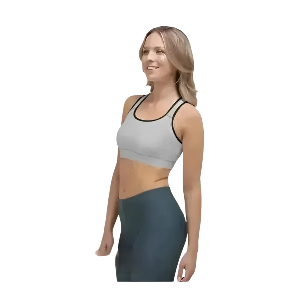 Damen Sport-BH von BUYATHOME24 mit Polstern, Racerback und Netzfutter in XS bis 2XL, sportliche Mode für Damen