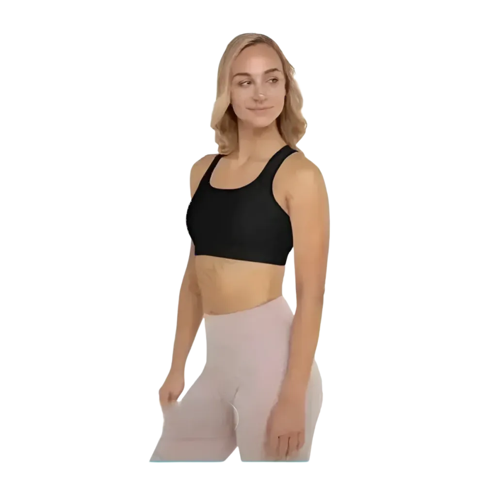 Damen Sport-BH mit Polstern, Racerback und Vier-Wege-Stretch in XS bis 2XL, von BUYATHOME24, sportliche Damenbekleidung
