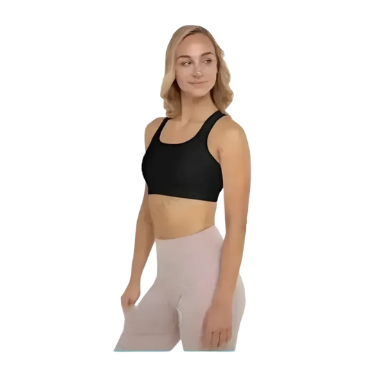 Damen Sport-BH mit Polstern, Racerback und Vier-Wege-Stretch in XS bis 2XL, von BUYATHOME24, sportliche Damenbekleidung
