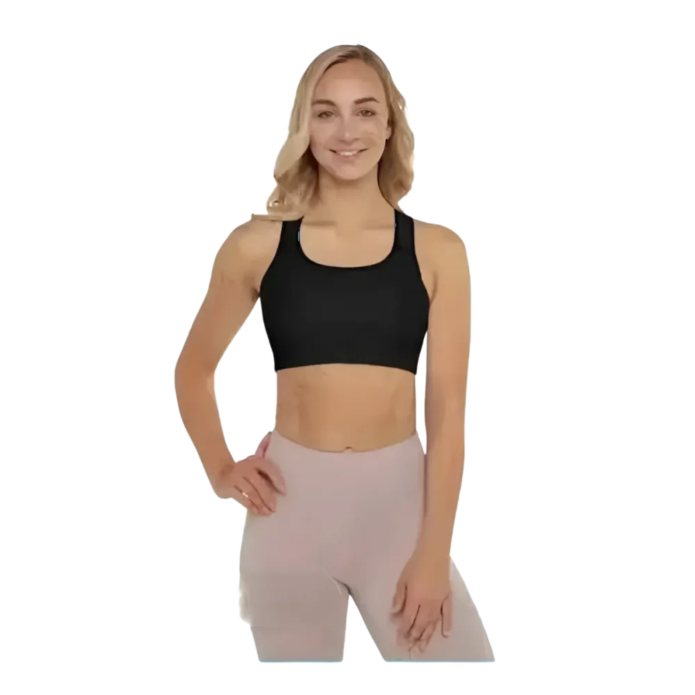 Damen Sport-BH von BUYATHOME24 mit Polstern, Racerback und Vier-Wege-Stretch in XS bis 2XL, sportliche Sportbekleidung