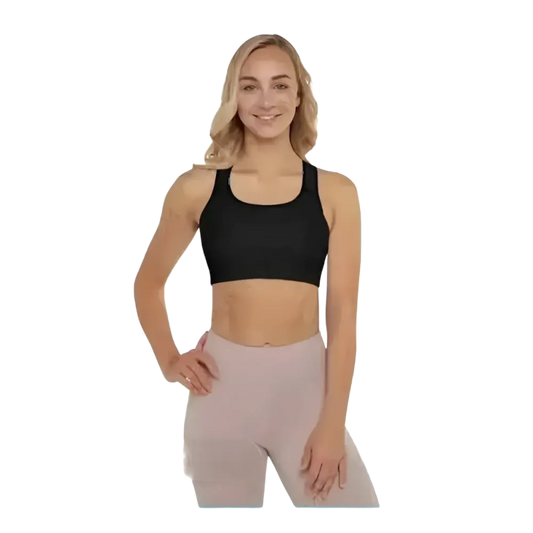 Damen Sport-BH von BUYATHOME24 mit Polstern, Racerback und Vier-Wege-Stretch in XS bis 2XL, sportliche Sportbekleidung