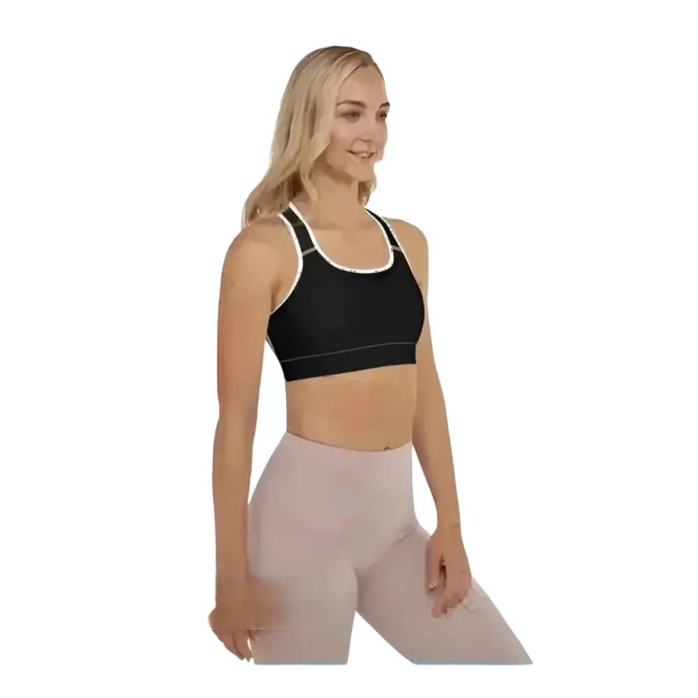 Damen Sport-BH mit Polstern, Racerback und Vier-Wege-Stretch, in verschiedenen Größen, von BUYATHOME24, sportlich und bequem