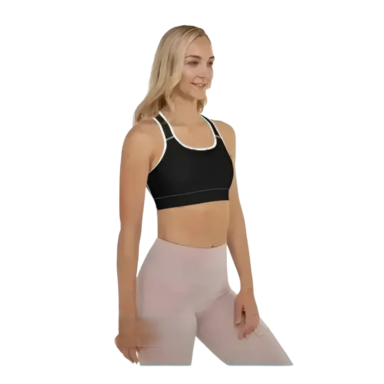 Damen Sport-BH mit Polstern, Racerback und Vier-Wege-Stretch, in verschiedenen Größen, von BUYATHOME24, sportlich und bequem