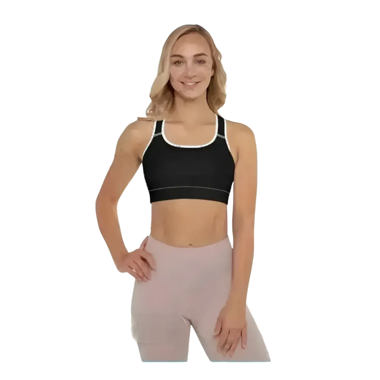Damen Sport-BH mit Polstern, Racerback und Vier-Wege-Stretch in XS bis 2XL, bequeme Sportbekleidung von BUYATHOME24