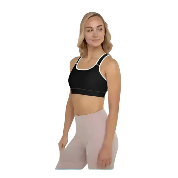 Damen Sport-BH mit Polstern, Racerback und Vier-Wege-Stretch, in XS bis 2XL, in sportlicher Damenbekleidung von BUYATHOME24
