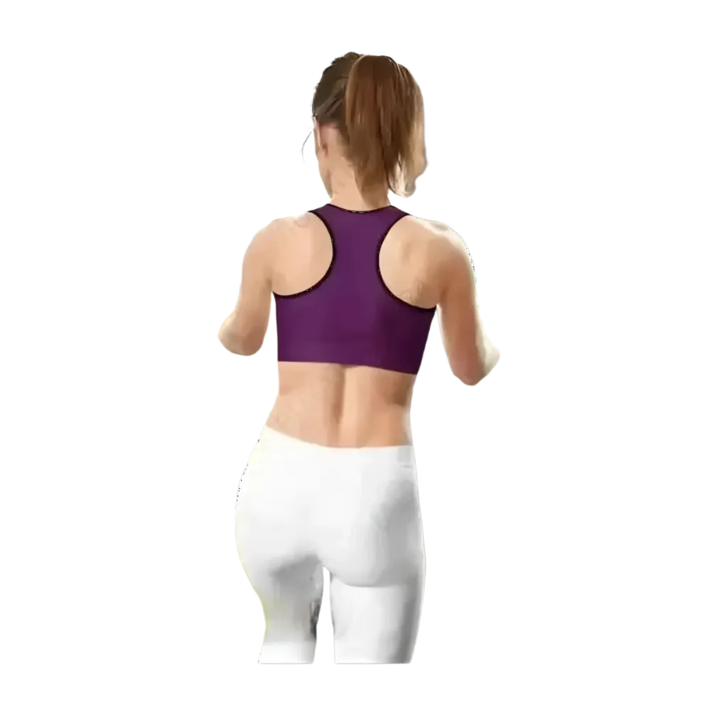 Damen Sport-BH von BUYATHOME24 mit Polstern und Racerback, in den Größen XS bis 2XL, sportliche und bequeme Sportbekleidung