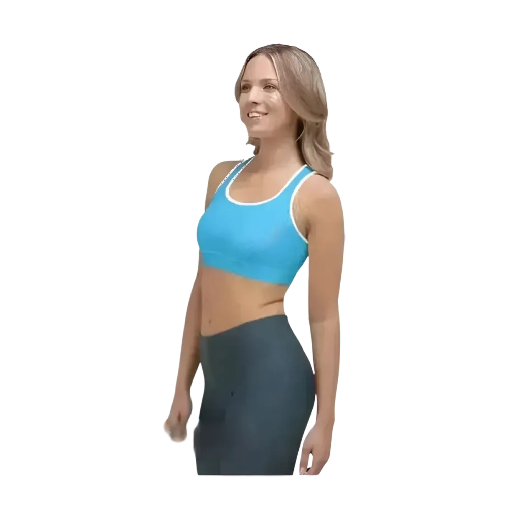 Schwarzer Damen Sport BH mit Polstern, Racerback, in XS bis 2XL, aus Sportbekleidung von BUYATHOME24