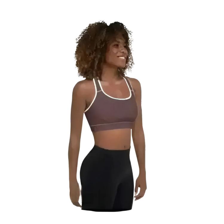 Damen Sport-BH von BUYATHOME24 mit Polstern, schnelltrocknend, in XS bis 2XL, sportliche Damen Sportbekleidung.
