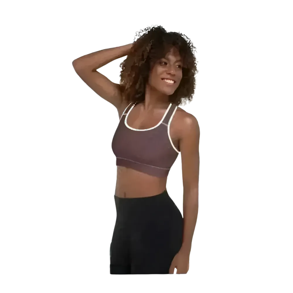 Damen Sport-BH mit Polstern, schnelltrocknend, in XS bis 2XL, von BUYATHOME24, zeigt sportliche Sportbekleidung mit komfortablem Design