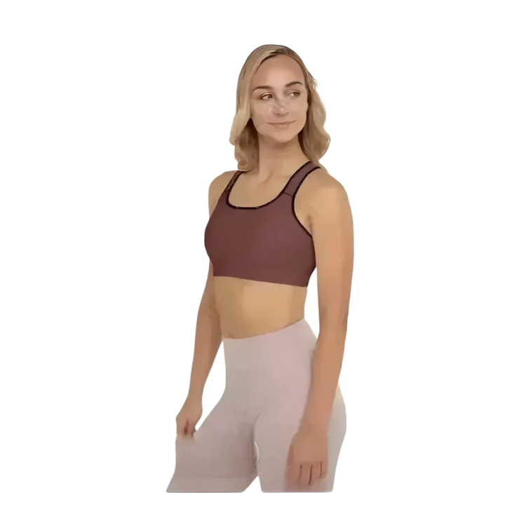 Damen Sport-BH mit Polstern in XS bis 2XL, aus vier-Wege-Stretch, bequeme Sportbekleidung von BUYATHOME24