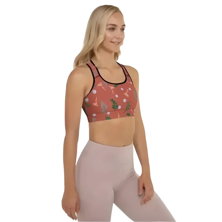 Damen Sport BH mit Polstern und Vier-Wege-Stretch in XS bis 2XL, aktive Damen-Activewear von BUYATHOME24.