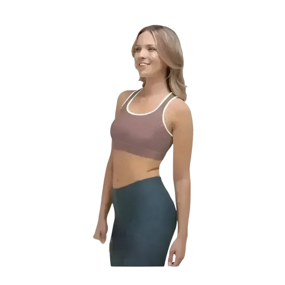 Damen Sport-BH mit Polstern von BUYATHOME24, Vier-Wege-Stretch, in XS bis 2XL, sportliche Bekleidung, bequem und flexibel