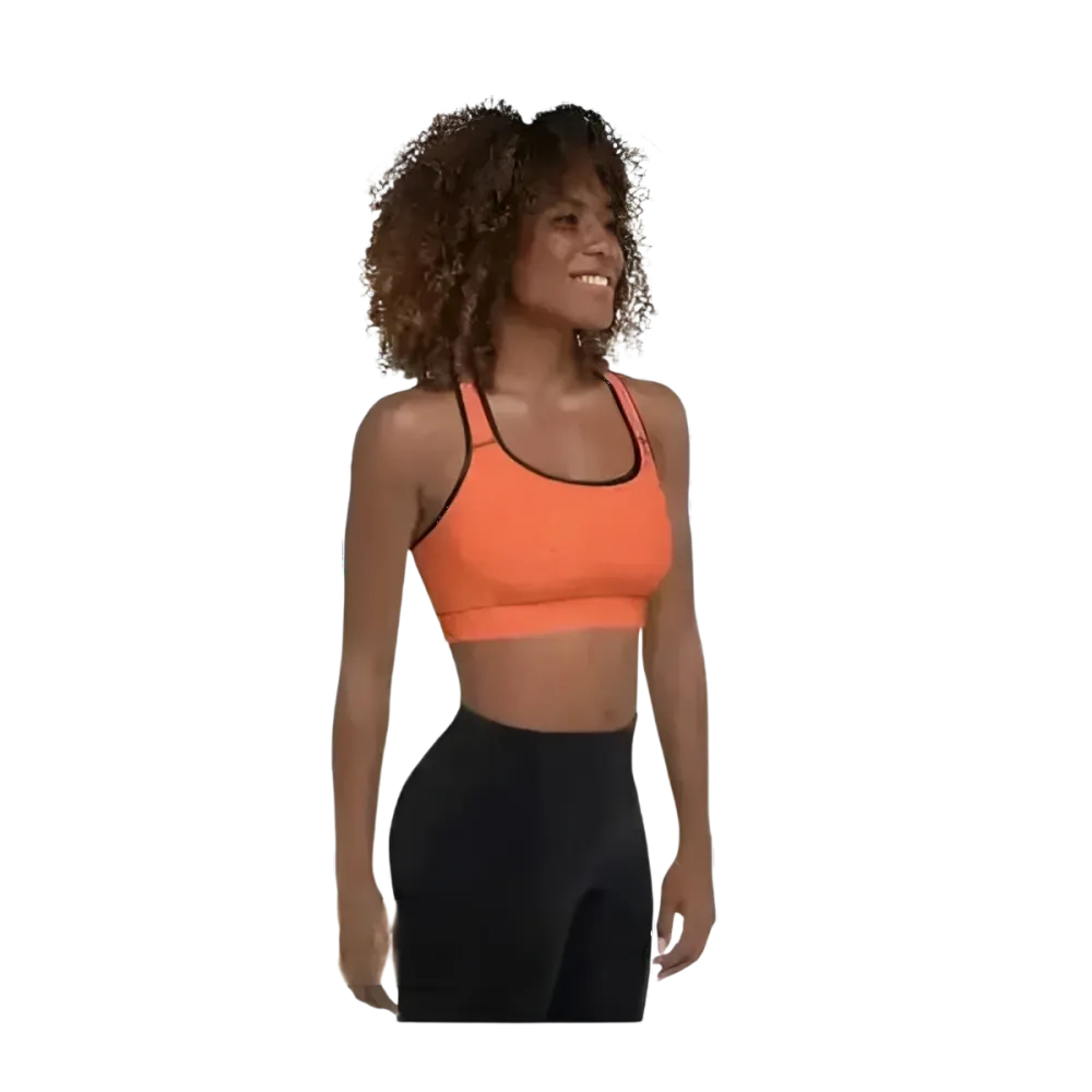 Damen Sport-BH mit Polstern in XS-2XL von BUYATHOME24, aus Polyester und Spandex, sportliche Sportbekleidung, Nahaufnahme