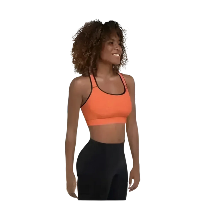 Damen Sport-BH mit Polstern in XS-2XL von BUYATHOME24, aus Polyester und Spandex, sportliche Sportbekleidung, Nahaufnahme