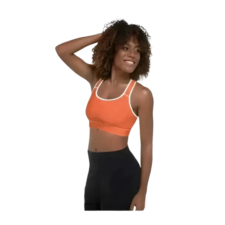 Damen Sport BH mit Polstern in XS bis 2XL, aus Polyester und Spandex, von BUYATHOME24, sportliche Sportbekleidung.
