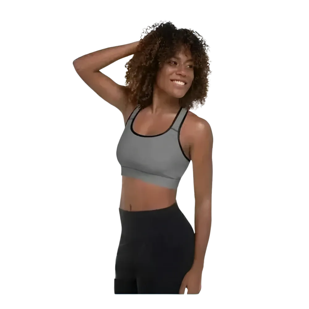 Damen Sport-BH mit Polstern in XS bis 2XL, vier-wege-stretchige Sportbekleidung, von BUYATHOME24