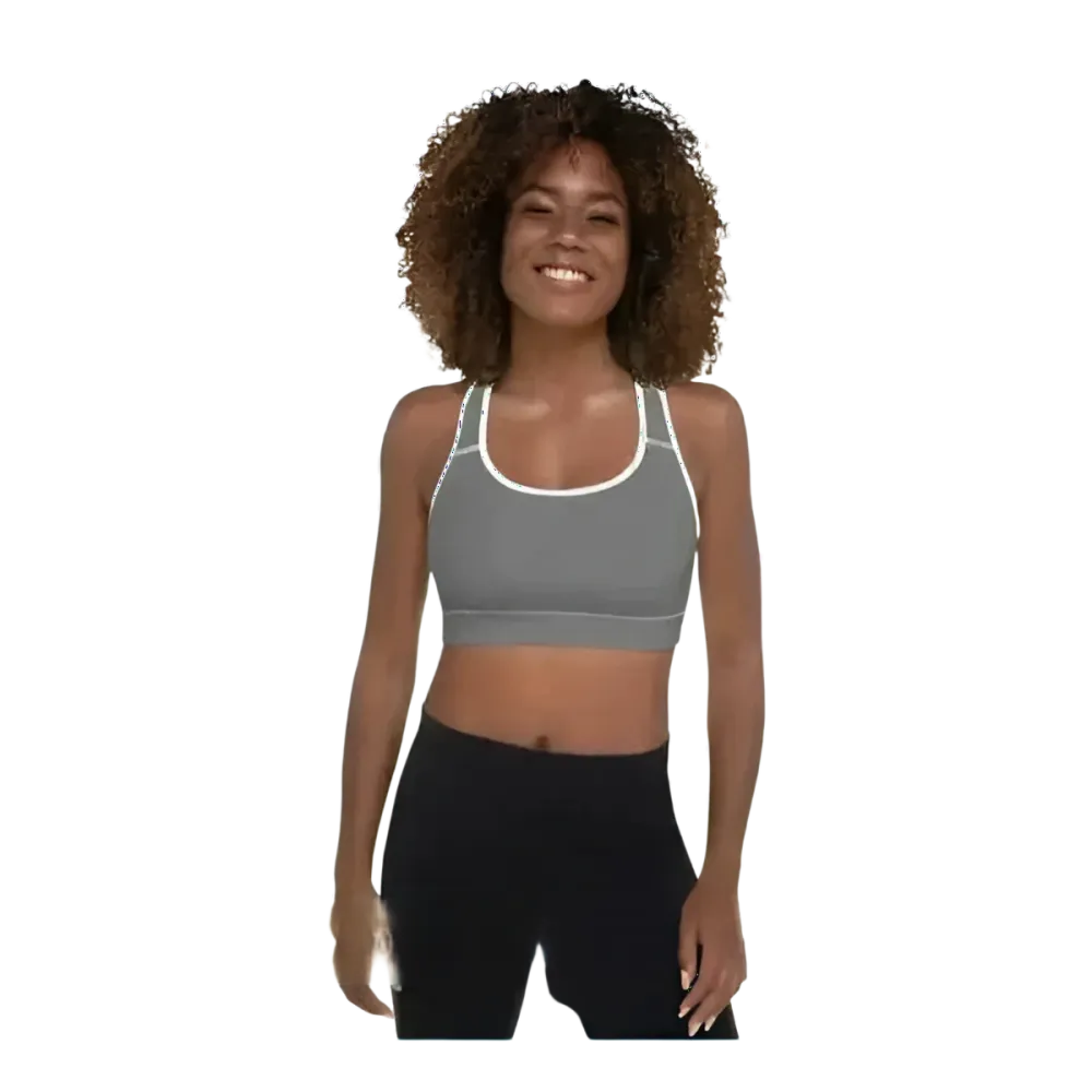 Damen Sport-BH mit Polstern in XS bis 2XL, vier-wege-stretchige Sportbekleidung, bequem und unterstützend, von BUYATHOME24.