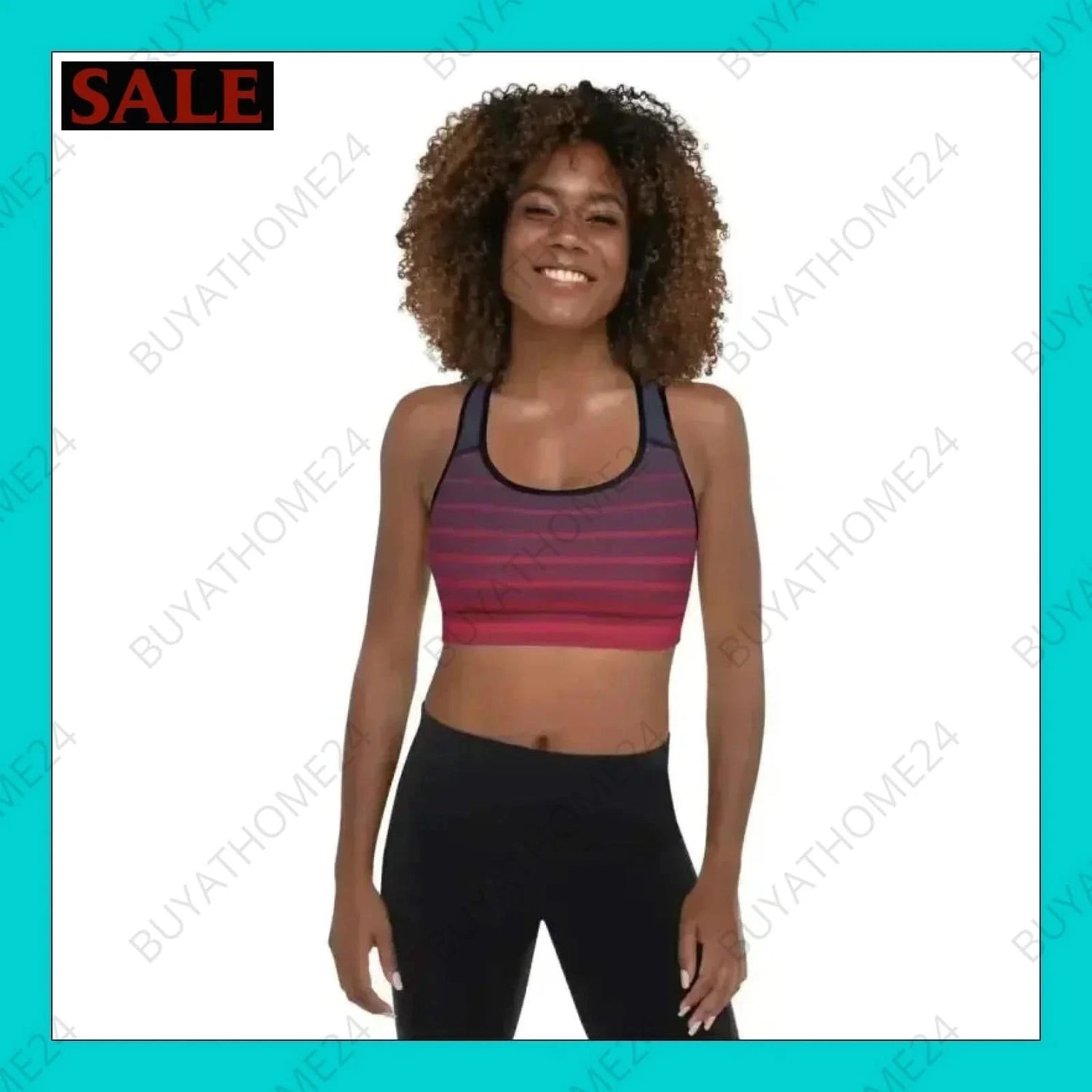 Damen Sport BH XS-2XL - BUYATHOME24 - Textildruck - GERMANY - DAMENMODE, Sport BH