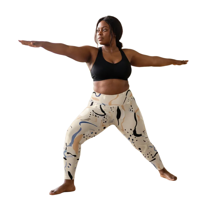 Generiertes Lifestyle-Bild für Damen Sport Leggings High-Waist mit UV-Schutz 50+, 2XS-6XL