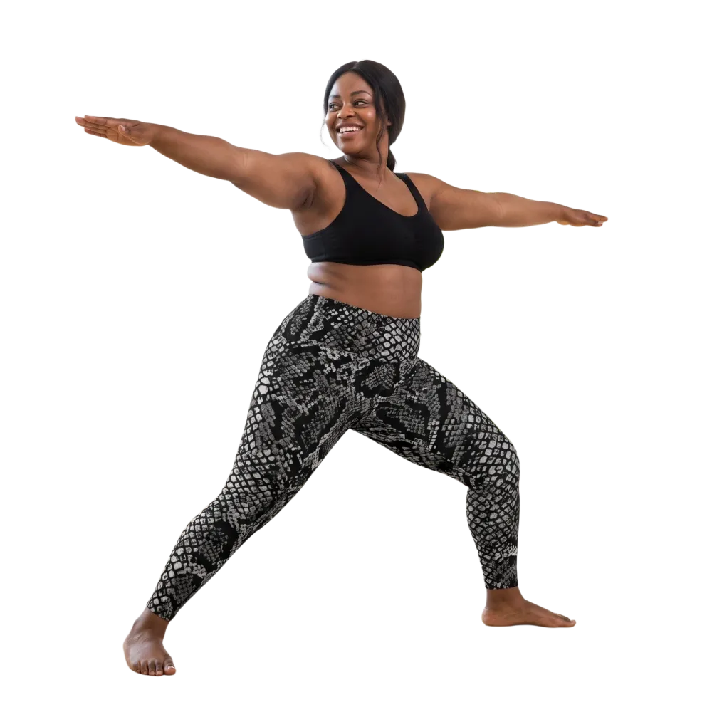 Hoch taillierte Damen Sportleggings von BUYATHOME24 mit UV-Schutz, in 2XS-6XL, blickdicht und bequem für Sport und Freizeit