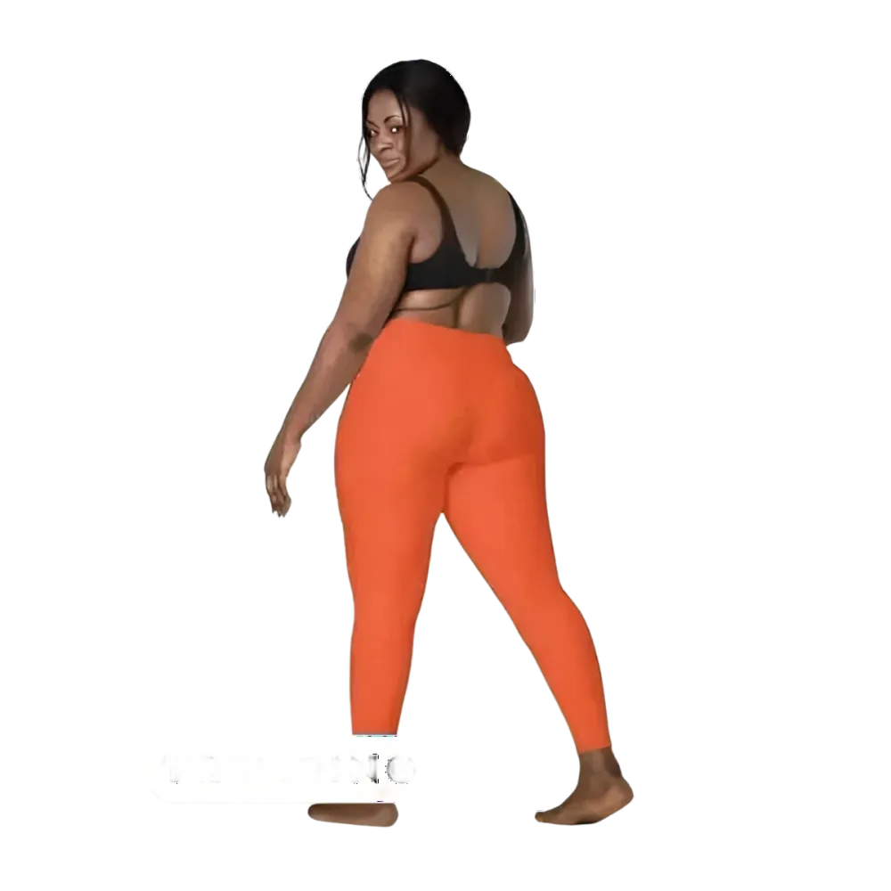 Damen Sport Leggings von BUYATHOME24 in hoher Taille mit Seitentaschen, in 2XS bis 6XL, aus sportlicher, elastischer Stoffqualität