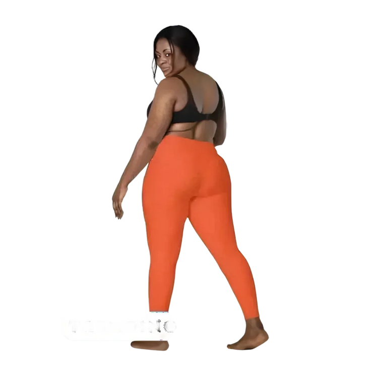 Damen Sport Leggings von BUYATHOME24 in hoher Taille mit Seitentaschen, in 2XS bis 6XL, aus sportlicher, elastischer Stoffqualität