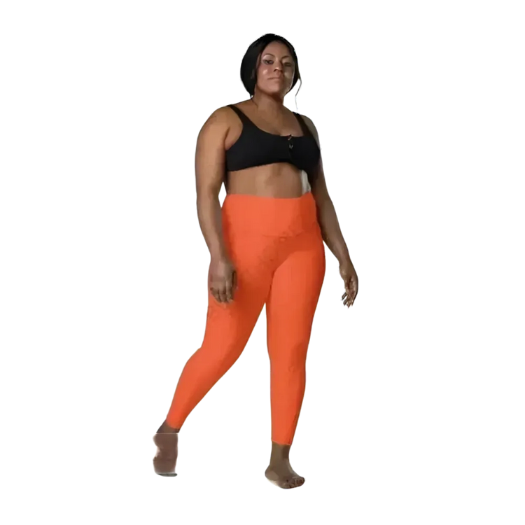 Damen Sport Leggings von BUYATHOME24, hohe Taille mit Seitentaschen, in 2XS-6XL, bequeme Sportbekleidung für Damen