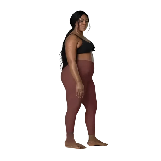 Damen Sport Leggings von BUYATHOME24 mit hoher Taille und Seitentaschen, in 2XS bis 6XL, sportliche Fitness-Bekleidung