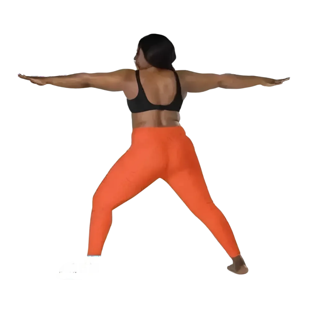 Damen Sport Leggings von BUYATHOME24 in hoher Taille mit Seitentaschen, erhältlich in 2XS bis 6XL, sportliche und bequeme Passform