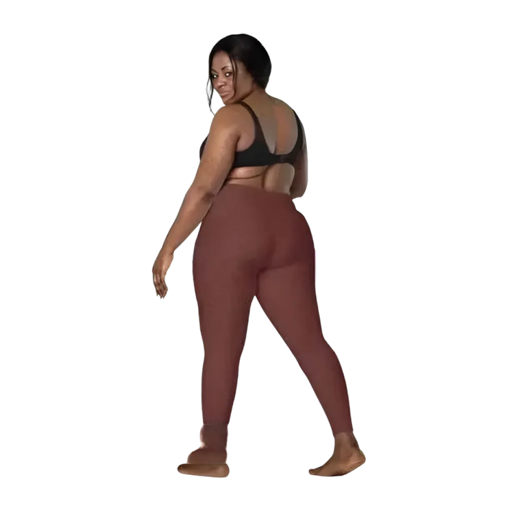 Damen Sport Leggings von BUYATHOME24 mit hoher Taille und seitlichen Taschen in verschiedenen Größen, bequem und sportlich.