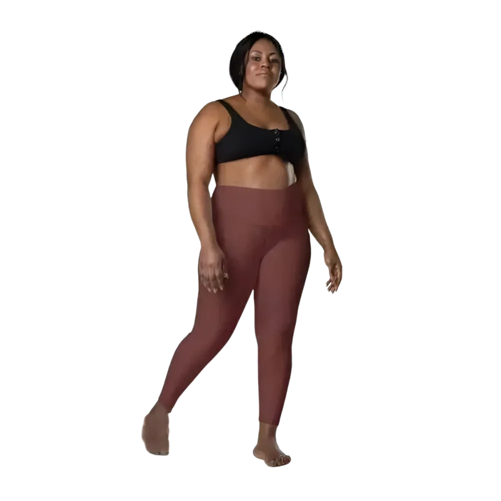 Damen Sport Leggings von BUYATHOME24, hohe Taille mit Seitentaschen, in 2XS bis 6XL, sportliche Damenhose auf Bild.