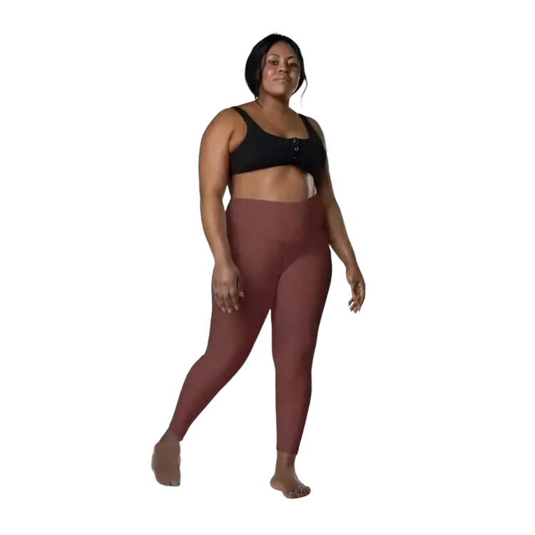 Damen Sport Leggings von BUYATHOME24, hohe Taille mit Seitentaschen, in 2XS bis 6XL, sportliche Damenhose auf Bild.