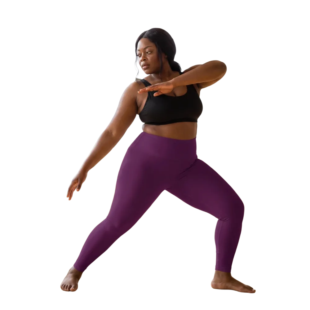 Damen Sport Leggings von BUYATHOME24, hohe Taille mit Seitentaschen, in 2XS-6XL, bequem und elastisch für sportliche Aktivitäten